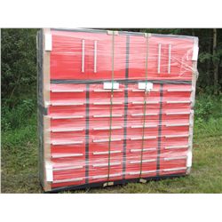 30 Drawer and 2 Door Red Metal Tool/Storage Chest