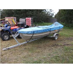 Aluminum 14' Boat and EZ Loader Trailer