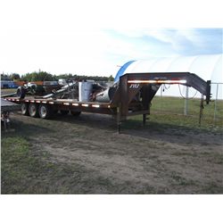 King Pin Fifth Wheel Gooseneck Flat Deck Trailer