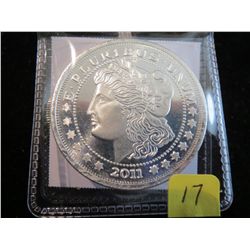 2011 Morgan Silver Round .999 1 Troy oz Silver