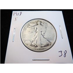 1918S Walking Liberty Half Dollar