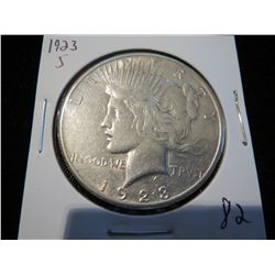 1923S Peace Silver Dollar