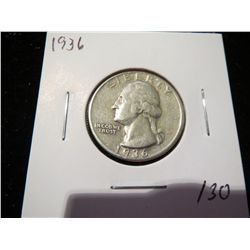 1936 Washington Silver Quarter