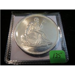 Seated Liberty Round 1oz .999 Fine Silver