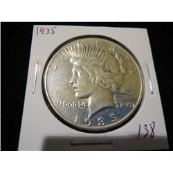 1935 Peace Silver Dollar