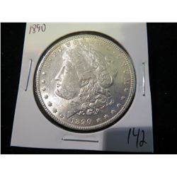 1890 Morgan Silver Dollar - AU+