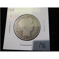 1910S Barber Half Dollar