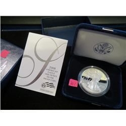 2008W American Silver Eagle "Proof" with Box and COA