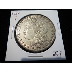 1887S Morgan Silver Dollar