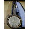 Image 1 : MAHOGANY CASED BANJO IN CASE. 