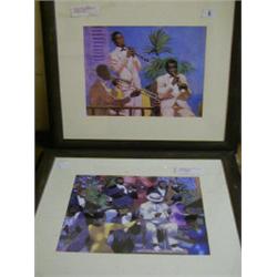 2 FRAMED COLOUR PRINTS BY WILLIAM BUFFET 