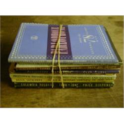 NINE RECORD CATALOGUES FOR 78 RECORDS, V 