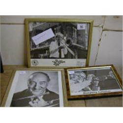 THREE FRAMED BLACK AND WHITE PHOTOGRAPHS 