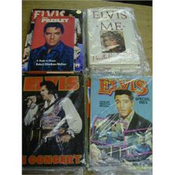 EIGHT ELVIS BOOKS INCLUDING ELVIS SPECIA 