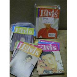 THIRTY ONE VOLUMES OF  ELVIS MONTHLY , Y 