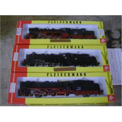 THREE BOXED FLEICHMANN BOXED MODEL TRAIN 