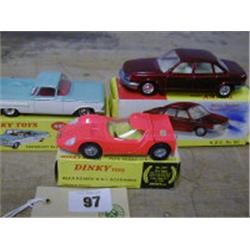 THREE BOXED DINKY TOY MODELS, ALPHA ROME 