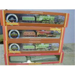 HORNBY RAILWAYS, FOUR BOXED LOCOMOTIVES, 