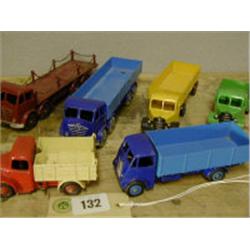 DINKY TOYS, SIX MODELS INCLUDING BEDFORD 