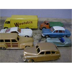 DINKY TOYS, SIX METAL DIE-CAST MODELS IN 