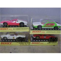 DINKY TOYS, FOUR BOXED DIE-CAST MODELS, 