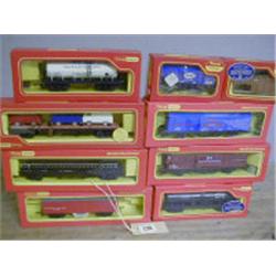 TRINAG HORNBY, NINE BOXED TRAIN MODELS, 