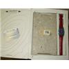 Image 1 : SWATCH RED PAGER MOVING TIMES WATCH, BOX 