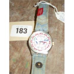 SWATCH WRIST WATCH 1994, RED TAG PHYSICA 