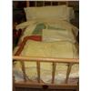 Image 1 : TRIANG DOLLS BED TOGETHER WITH BABY CLOT 