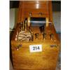 Image 1 : MAHOGANY CASED ELECTRIC SHOCK MMACHINE. 
