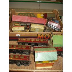 APPROXIMATELY TWENTY TINPLATE TRAIN ACCE 