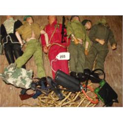 FIVE ACTION MAN DOLLS INCLUDING THE SIX 