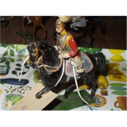 EIGHT LEAD SOLDIERS ON HORSEBACK. 