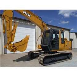 2008 JOHN DEERE 120C HYDRAULIC EXCAVATOR, S/N FF120CX036654, Standard stick, quick coupler, wrist-a-