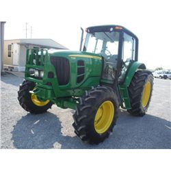 2010 JOHN DEERE 7130 4X4 FARM TRACTOR, S/N L07130B628253, 97 HP, 3 PTH, PTO, 3 hyd remotes, ECAB w/A