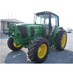 2010 JOHN DEERE 7130 4X4 FARM TRACTOR, S/N L07130B628268, 97 HP, 3 PTH, PTO, 3 hyd remotes, ECAB w/A