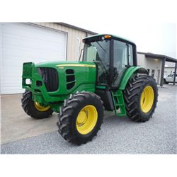 2010 JOHN DEERE 7130 4X4 FARM TRACTOR, S/N L07130B628614, 97 HP, 3 PTH, PTO, 3 hyd remotes, ECAB w/A
