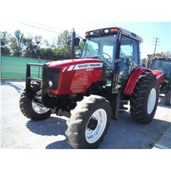 2008 MASSEY FERGUSON 5460 4X4 FARM TRACTOR, S/N T162082, 100 HP, 3 PTH, PTO, 3 hyd remotes, Dyna 4 T