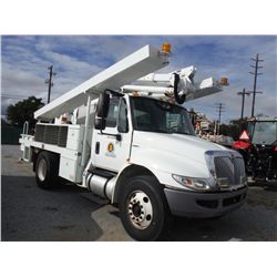 2010 INTERNATIONAL 4300 S/A BUCKET/SIGN TRUCK, S/N 1HTJTSKM9AH245084, 6.4L Int. diesel, A/T, A/C, Al