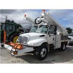 2010 INTERNATIONAL 4300 S/A BUCKET/SIGN TRUCK, S/N 1HTJTSKM2AH245086, 6.4L Int. diesel, A/T, A/C, Al