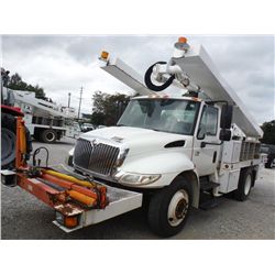 2007 INTERNATIONAL 4200 S/A BUCKET/SIGN TRUCK, S/N 1HTMPAFM07H427657, 6.0L Int. diesel, A/T, A/C, Al