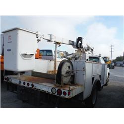 2003 FORD F550 BUCKET TRUCK, S/N 1FDAF56P03EC27907, 6.0L Int. diesel, A/T, A/C, Terex aerial telesco
