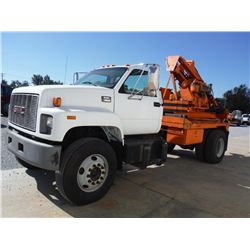 1998 GMC C8500 S/A GUARD RAIL TRUCK, S/N 1GDP7H1C8WJ520642, 7.2L Cat diesel, A/T, A/C, air brakes, f