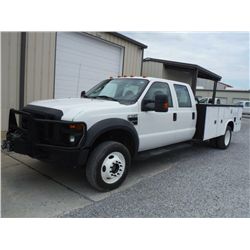 2010 FORD F550 XL CREW CAB 4X4 SERVICE TRUCK, S/N 1FDAW5HY0AEB09102, V8 gas, A/T, A/C, Knapheide ser