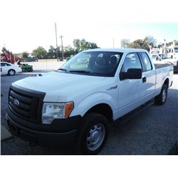 2012 FORD F150 XL EXTENDED CAB 4X4 PICKUP, S/N 1FTEX1EM6CFB57293, V6 gas, A/T, A/C, odometer reading