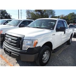 2012 FORD F150 XL EXTENDED CAB 4X4 PICKUP, S/N 1FTEX1EM4CFB03636, V6 gas, A/T, A/C, odometer reading