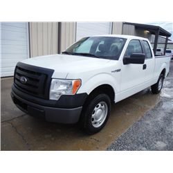 2012 FORD F150 XL EXTENDED CAB PICKUP, S/N 1FTEX1CM1CFB27069, V6 gas, A/T, A/C, odometer reading 49,