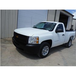 2012 CHEVROLET SILVERADO 1500 PICKUP, S/N 1GCNCPEA7CZ293869, V8 gas, A/T, A/C, odometer reading 47,6