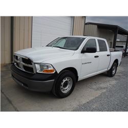 2011 DODGE RAM 1500 CREW CAB PICKUP, S/N 1D7RB1CP1BS615475, V8 gas, A/T, A/C, odometer reading 78,78