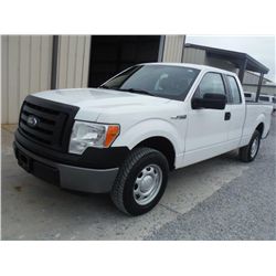 2011 FORD F150 XL EXTENDED CAB PICKUP, S/N 1FTEX1CM3BFB46897, V6 gas, A/T, A/C, odometer reading 48,